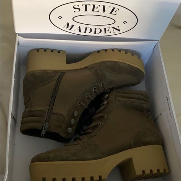 New Rare Steve Madden Greater Olive - Picture 5 of 7